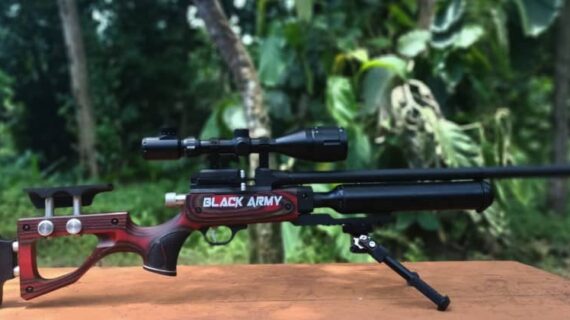 Senapan PCP Popor Laminated Black Army Terbaru