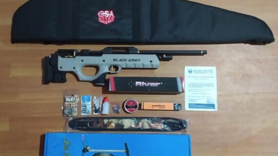 Senapan Angin PCP Bullpup Black Army Popor Keren Max Press 3000 Psi Big Game