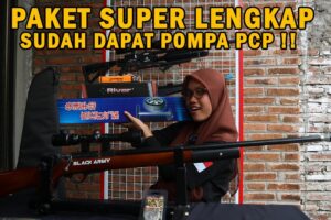 Promo Senapan PCP Ruger Black Army Klasik Magazine Fullset Teleskop & Pompa