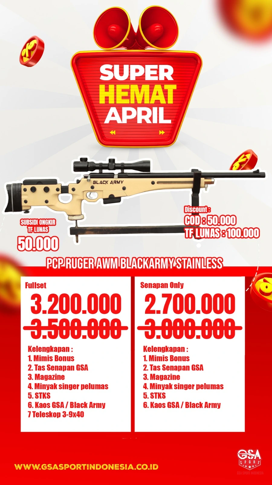 1. Promo Senapan Angin GSA April 2026