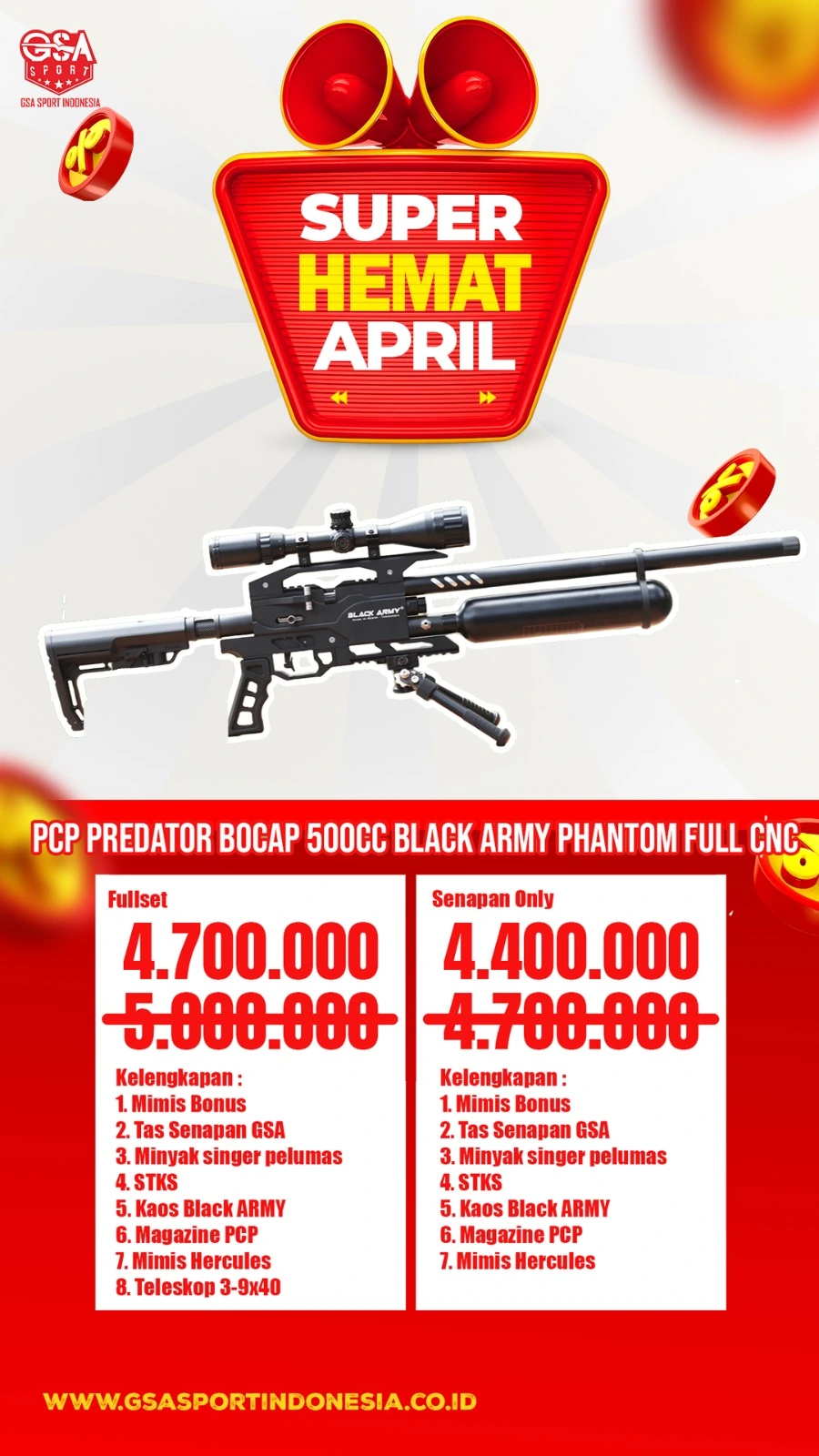 2. Promo Senapan Angin GSA April 2026