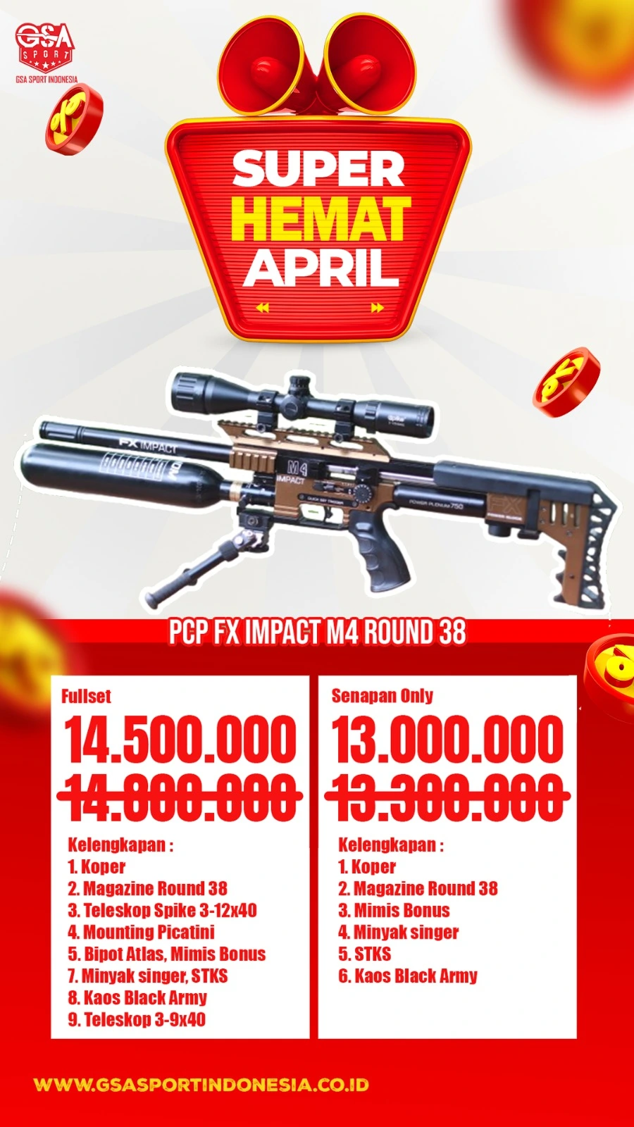 3. Promo Senapan Angin GSA April 2026
