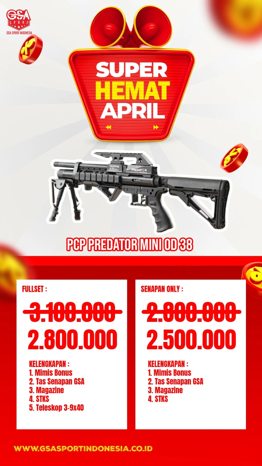 6. Promo Senapan Angin GSA April 2026