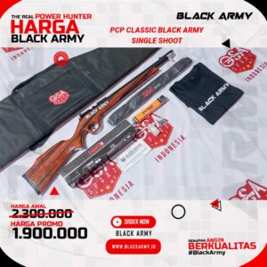 Promo Senapan Angin - PCP Black Army Classic Single Shoot