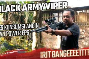 Test FPS Senapan Angin PCP Predator Double Tabung Black Army Viper