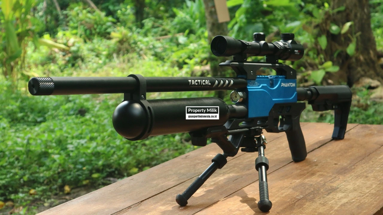PCP Predator Black Army Phantom Full CNC Bocap 500cc Chamber Biru