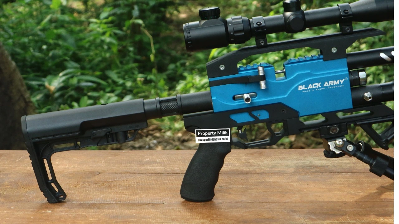 PCP Predator Black Army Phantom Full CNC Bocap 500cc Chamber Biru