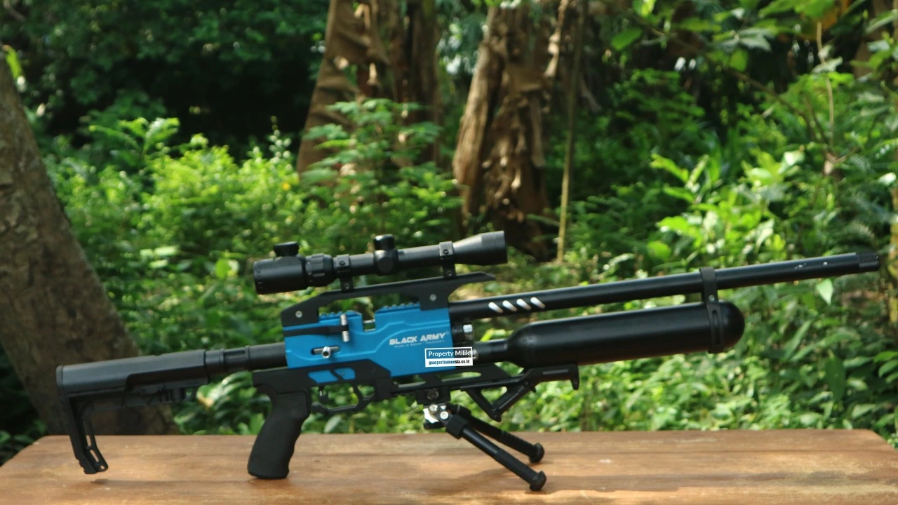 PCP Predator Black Army Phantom Full CNC Bocap 500cc Chamber Biru